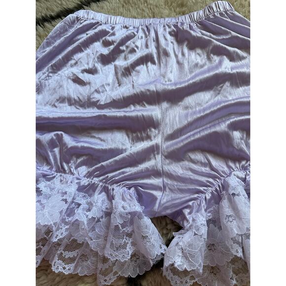 Vintage Lace Satin Bubble Bloomers Underwear Knickers Panties Lolita Shorts - Picture 10 of 13